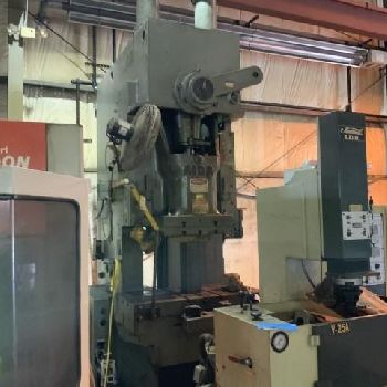 150 Ton,Aida#PC-15020, gap frame press, 7.8" str,3.3 adj., 45 SPM, A/C &amp; brake, #11466