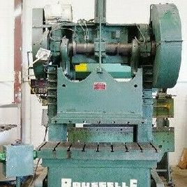 60 Ton,Rousselle#6-B-48, OBI press, 3" stroke, air clutch, 50 SPM, s/n 13925 60