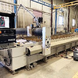 Omax#80X-2, 6’ x 26’,50 HP EnduroMax pump,A-Jet 5-Axis head,dual SRS cleanout sys,’13