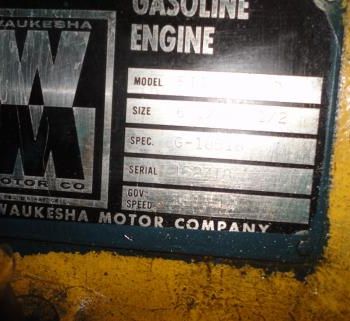 150 KWKohler#170R72, 187.5 KVA,3-ph,60 Hz,277/480 V.,1800 RPM,226 amps,Waukesha #11967 motor,#45599