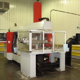 Emco#EMCOTURN-465DS, 6-Axis,2-spindle,2-turret,14.5" swing,7 chuck,C-Axis,840D,’99,#15943