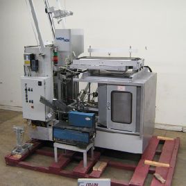 Wexxar#ABH, automatic, hot melt glue, tray former Bliss style, 10-35 trays/minute (3 available)