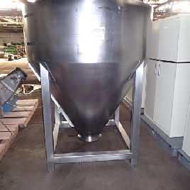 70 cu.ft.,LB Bohle, Stainless Steel bin, 2000 liter, 24" top clean out opening w/integrated 12 inlet, 10 outlet, #2927-3 (2 available)
