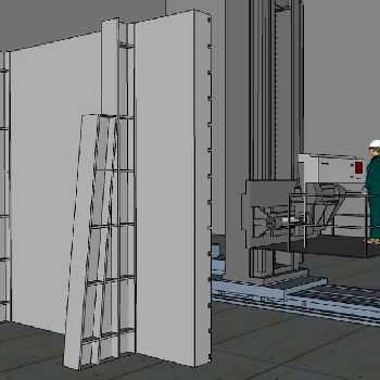 TechniDrill/ Carlton #5HBhoriz, 120" vertical Y-Axis,160 horiz.X-Axis,2 x 50 drill,1990’s