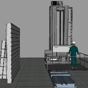 TechniDrill/ Carlton #5HBhoriz, 120" vertical Y-Axis,160 horiz.X-Axis,2 x 50 drill,1990’s