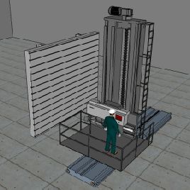 TechniDrill/ Carlton #5HBhoriz, 120" vertical Y-Axis,160 horiz.X-Axis,2 x 50 drill,1990’s