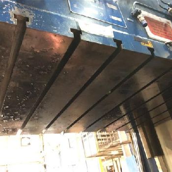 350 Ton,Dieffenbacher#DSS-320/2200, drawing, 31.5" stroke, 87 x 47 bed, Simatic PC, 2000