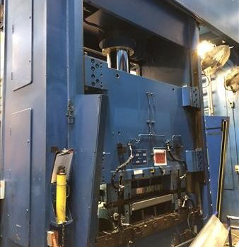 350 Ton,Dieffenbacher#DSS-320/2200, drawing, 31.5" stroke, 87 x 47 bed, Simatic PC, 2000