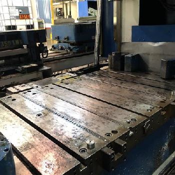 350 Ton,Dieffenbacher#DSS-320/2200, drawing, 31.5" stroke, 87 x 47 bed, Simatic PC, 2000