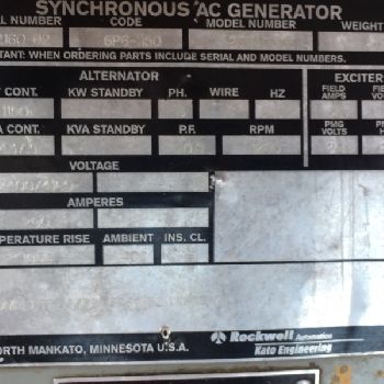 1000 KWWaukesha#1000KW, NG generator set, 2400/4160 V., 3-phase