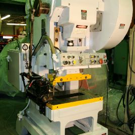 60 Ton,Minster#B1-60, gap frame hi-speed,2" stroke,32 x 21 bed,400 SPM,recond,#sr4676