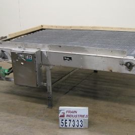 Seco, unscrambler, 96" W x 152 L, inline, plastic flexlink belt, accumulation table