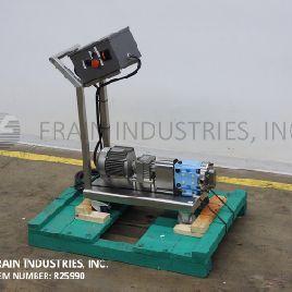 15 GPM @ 200 psi,Waukesha#15DO, 316 Stainless Steel positive displacement pump, clockwise or counter clockwise, 2 HP