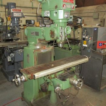 Ex-Cell-O#602, vertical miller,9" x 46 table,2-Axis Acu-Rite DRO,auto quill feed,#3854
