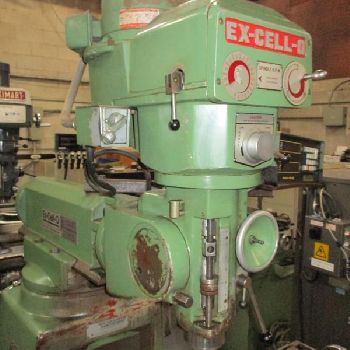 Ex-Cell-O#602, vertical miller,9" x 46 table,2-Axis Acu-Rite DRO,auto quill feed,#3854