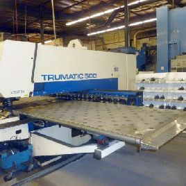 25 toneladas, Trumpf # TC500, 50 "x 100, Bosch CNC, multiherramienta, 18 estaciones ATC, 1998, # 27204