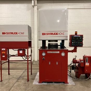 Extrude Hone#VECTOR-8/6, hydraulic system,chiller,8" cyl.dia.,AB PLC,1998,#48424