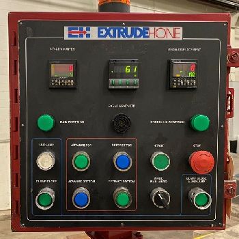 Extrude Hone#VECTOR-8/6, hydraulic system,chiller,8" cyl.dia.,AB PLC,1998,#48424