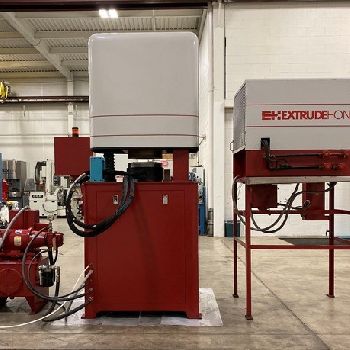 Extrude Hone#VECTOR-8/6, hydraulic system,chiller,8" cyl.dia.,AB PLC,1998,#48424