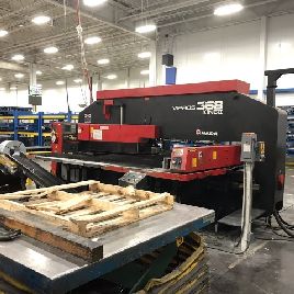 33 тонны, Amada # VIPROS-368-KING-II, перфоратор, 60 "x 78,74 стола, Fanuc 18P, 58 станций, 2 A / I, 1999