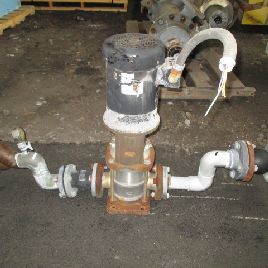 53 галлона в минуту при 144 ’TDH, Grundfos # CRN-10, нержавеющая сталь, 2" вход / выход, 250 ° F, 230 фунтов на квадратный дюйм, 3 л. С., 208-230 / 460 В., 3 тел., # 44033