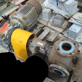 160 GPM,Viking#LL124, 3" C/S rotary gear pump, 520 RPM rotor, mech.seal on base, 10 HP XP motor, #43335 (3 available)