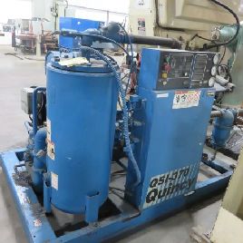370 cfm, 125 psi,Quincy#QS1370ANA316, rotary screw air compressor w/Van Air dryer,7300 hours,1996,#11797T