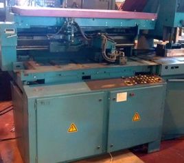 5-1/8"Kaltenbach#KKS-400NA/LM, ferrous,full auto,miter,15-3/4 blade,clnt,’99,#9479