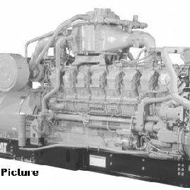 1400 KWCaterpillar#G3516B, Natural Gas generator set, 480 V.