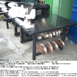 6"Greenerdpress type bulldozer pipe &amp; tube bender,11-70 ton,2 stg pump,4 ram dia