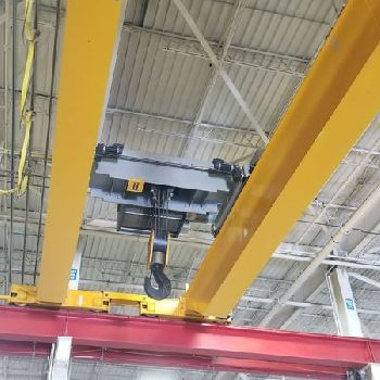 40/40 Ton,Kone, 42’2-1/2" Span, 33’ lift, pendant, VFD bridge/trolleys, 260’(x2) rail/runway available, 2005, #2007