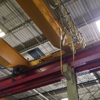 40/40 Ton,Kone, 42’2-1/2" Span, 33’ lift, pendant, VFD bridge/trolleys, 260’(x2) rail/runway available, 2005, #2007