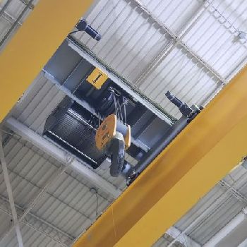 40/40 Ton,Kone, 42’2-1/2" Span, 33’ lift, pendant, VFD bridge/trolleys, 260’(x2) rail/runway available, 2005, #2007