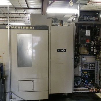 Hitachi-Seiki#VK45-II, CNC VMC,30" X,19.7 Y,19.7 Z,8000 RPM,Cat 40,30 SMTC,44.1 x 19.1 table,10 HP,rigid tapping,RS-232,1995