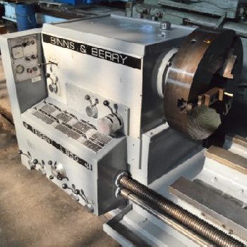 33.4" /53 x 118Binns &amp; BerryTrident #L850gap-type, 25.5 3-jaw chuck, inch/metric, 4.125 hole, 30 HP, #28085