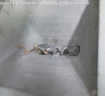 Feeder,SchenckAccurate #MOD602M, volumetric,Stainless Steel screw/spout,2.25" diameter x 21 L spout w/screw,slide gate valve, #45504 (2 available)