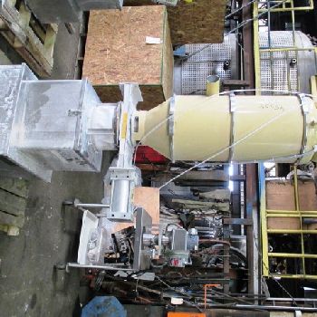 Feeder,SchenckAccurate #MOD602M, volumetric,Stainless Steel screw/spout,2.25" diameter x 21 L spout w/screw,slide gate valve, #45504 (2 available)