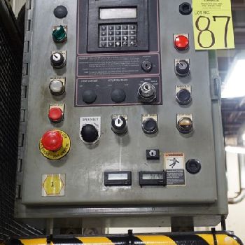 220 Ton,Aida#NC1-200(2), single point gap press,9.8" stroke,A/C &amp; brake,1984,#10401