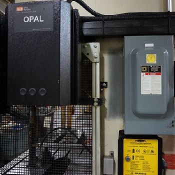 220 Ton,Aida#NC1-200(2), single point gap press,9.8" stroke,A/C &amp; brake,1984,#10401