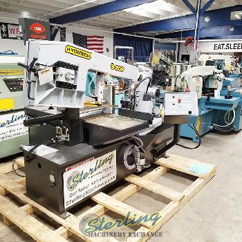 13" x 18Hyd-Mech#S20P, pivot style, cast-iron head, easy swing, 36 material in-feed roller, semi-auto control, new