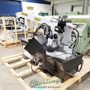 13" x 18Hyd-Mech#S20P, pivot style, cast-iron head, easy swing, 36 material in-feed roller, semi-auto control, new