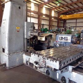 5 "Giddings & amp; Lewis # 350T, mesa tipo HBM, mesa 36 x 74, # 6MT, 25-1500 RPM, 2 velocidades, # 18352