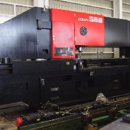 55 тонн, Amada # COMA-588, перфоратор, Amadan Fanuc 04PC, 58 станций, 2 A / I, 90 г.