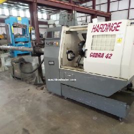 Hardinge#COBRA-42LLC, 10" chuck,15-3/4 swing,7-3/4 turn diameter,5000 RPM,Fanuc 21iT,1998