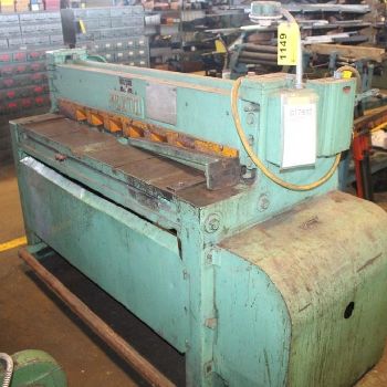 12 ga. x 4’Pexto#12-U4-F, mechanical power squaring shear,18" ROBG,3 HP,#11056