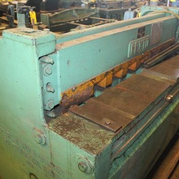 12 ga. x 4’Pexto#12-U4-F, mechanical power squaring shear,18" ROBG,3 HP,#11056