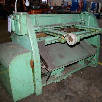 12 ga. x 4’Pexto#12-U4-F, mechanical power squaring shear,18" ROBG,3 HP,#11056