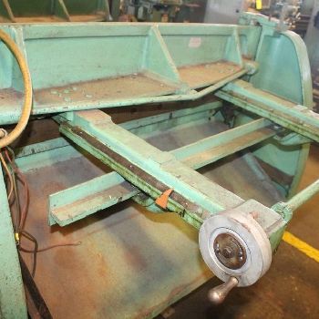 12 ga. x 4’Pexto#12-U4-F, mechanical power squaring shear,18" ROBG,3 HP,#11056