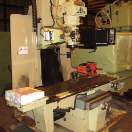 Willis#1654-MICROCUT, CNC vert bedmill,16" x 54 table,7.5 HP,Anilam 3300MK 3-Axis control,’01