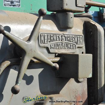 Kearney &amp; Trecker#430TFSeries, plain type universal horizontal milling machine w/universal head,19-1/2" x 88,#A1964